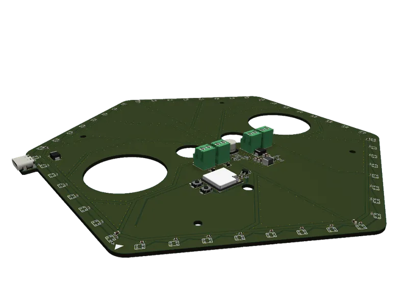 Electronic Shooting Target with 48× WS2812B LED Ring — photo 1