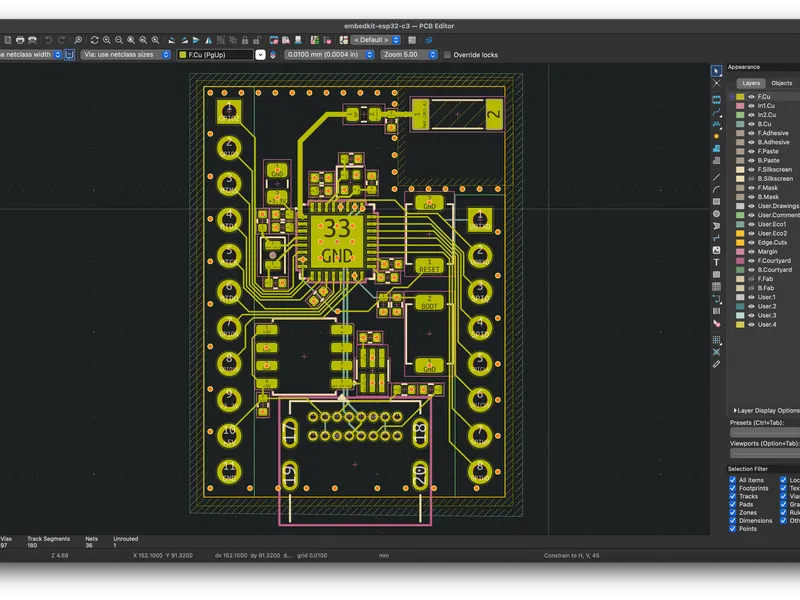 ESP32-C3 DevKit with 500mA LDO, Ideal Diode and External Crystal — photo 2